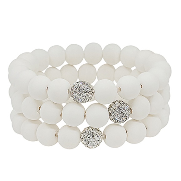 Clay Ball & Pave Crystal Bracelet - Picture 1 of 2